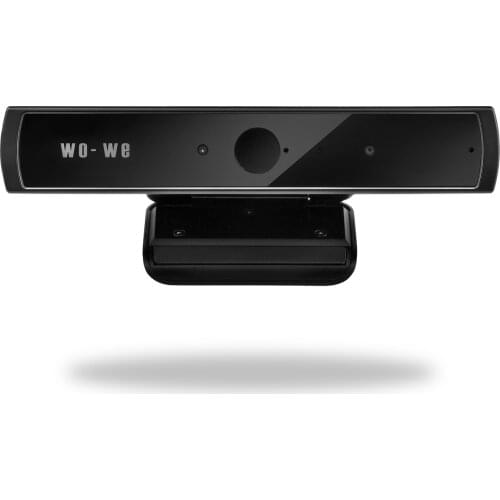 Wo-we Windows Hello Face Recognition Webcam for Fast Login and Anti-Hacking with Windows 10, Business IR Webcam with Dual Microp