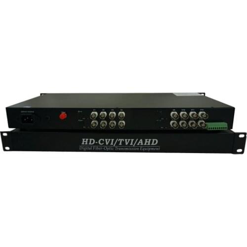 16Channel 1080P Singlemode Single fiber 20km FC AHD HDCVI HDTVI Fiber Transmitter and Receiver Fiber Video Converter