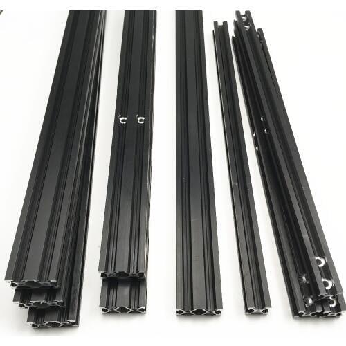 Funssor 300x300x400mm CR-10/Tornado 3D printer black anodized aluminum extrusion frame kit V-slot mechanical frame set