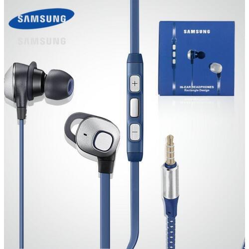 50 PCS EO-IA510BLEGCN Metal In-Ear Earphone Fabric Earphone with Mic with retail Package For Galaxy S9 S8