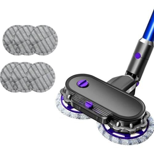 For Dyson V6 V7 V8 V10 V11 Vacuum Cleaner Accessories 1 mop Head + 6 mop Cloth 150Ml Water Tank Capacity