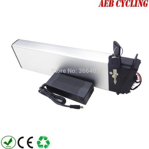 High capacity folding bike battery 36V 14.5Ah Lithium ion silver case battery for city bike foldable ebike with charger