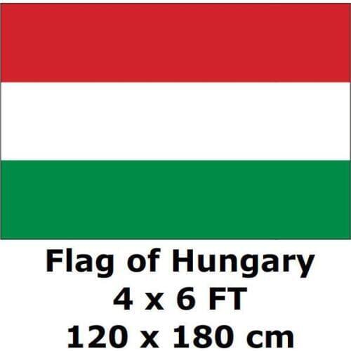Hungary Flag 120 x 180 cm 100D Polyester Large Big Hungarian Flags And Banners National Flag Country Banner