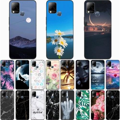 For Hot 10T for Hot 10S Case Wolf Silicon TPU Fundas for Hot 10 Lite for Hot 10S NFC Cat Animal Shell Bag Housing Phone Cases