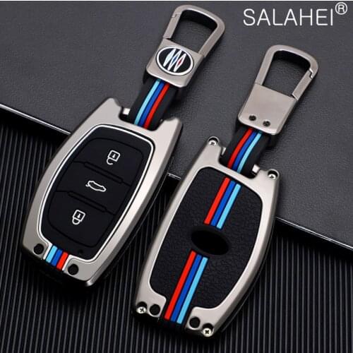 Zinc Alloy Car Remote Key Case Fob Cover For Hyundai IX30 IX35 IX20 Avante Mistra ELANTRA Santafe Tucson Verna Sonata Smart Key