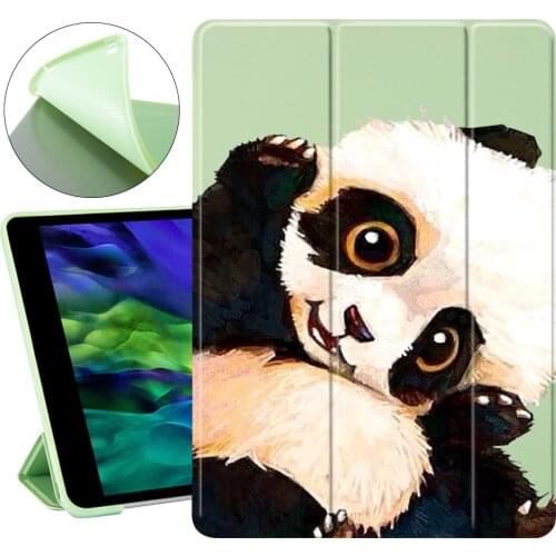Cute Panda for ipad Air 4 Cute 7th Generation Case 6th Pro 11 Case 2020 Mini 2 3 4 5 Cover Soft Silicone For Pro 9.7 10.5 Air 3