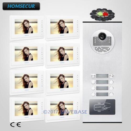 HOMSECUR 7" Wired Video Door Intercom System with Night Vision Camera for Secure Home