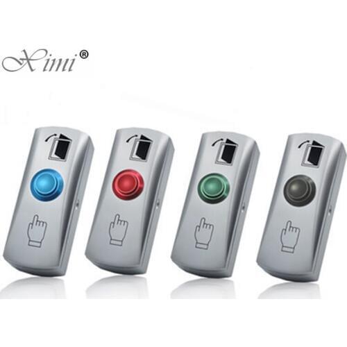 Good Quality Stainless Steel Exit Button Exit Switch With Holder Door Release Button with Bottom Box For Access Control System