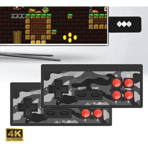 DATA FROG 4K Video Retro Game Console Built in 1700 Classic Games Wireless Controller 8 Bit Mini Console Dual Player Support HD