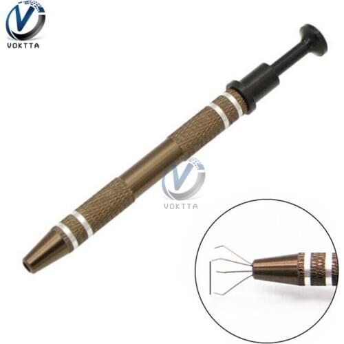 Four Claw IC Extractor Pickup BGA Chip Picker Patch IC Suck Pen Electronic Component Grabber for Motherboard Circuit Board Tool