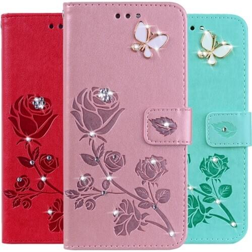 3D Flower Leather Case for Alcatel One Touch Pop 3 Pixi Idol 4 5 5.0 5.5 4.5 5.2 A5 5V U5 3G 4G HD Shine Lite 5S Phone Cover
