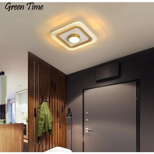 Round&Square Modern Led Ceiling Light Corridor Light For Living room Bedroom Kitchen Home Decor Acrylic Ceiling Lamp Dimmable