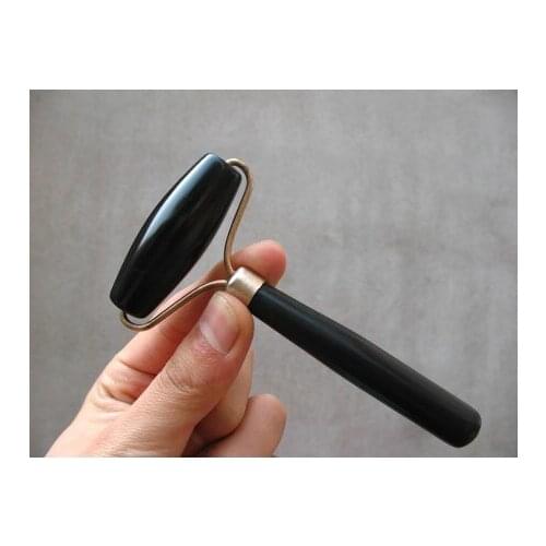 Nature black stone needle gemstone massage wand
