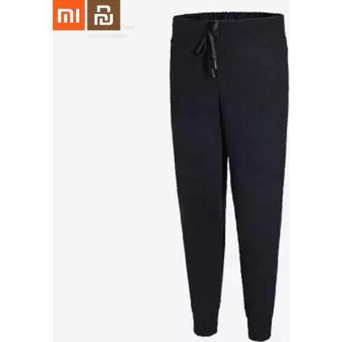 Xiaomi imitation lambskin mens pants loose warm plush trousers mens winter cold pants smart home