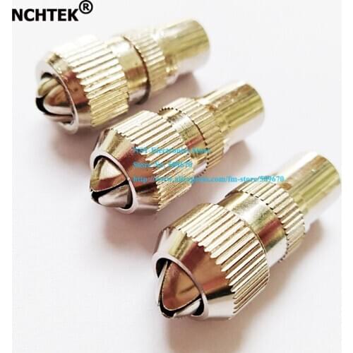 NCHTEK RF Antenna CATV TV FM Coax Cable PAL Male Jack Plug Connector Adapter/Free shipping/50PCS