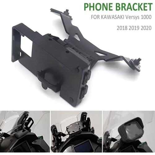 NEW Motorcycle Phone GPS Navigation Bracket USB Wireless Charging Mount Stand FOR Kawasaki Versys 1000 VERSYS1000 2018 2019 2020