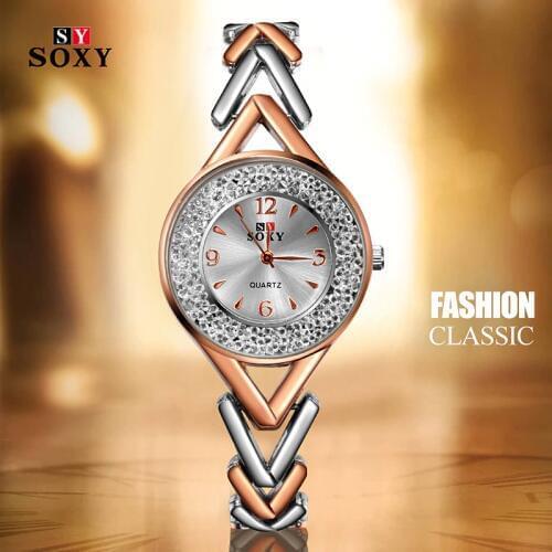 New Women Bracelet Luxury Watches Fashion Rhinestone Womens Watches Exquisite Casual Ladies Watch Female Clock Relogio Feminino