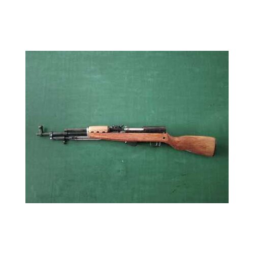 56 type semi-automatic rifle metal solid wood 1:5 handmade, miniature gun model, military enthusiasts collection, collectibles