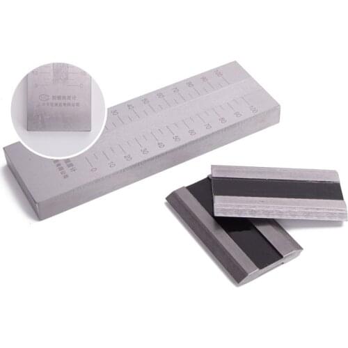 Stainless steel scraper fineness meter single slot fineness plate QXD fineness gauge 0-25-50-100um