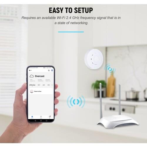 Smart Wi-Fi Air Quality Monitor Air Meter with App Alarm and Data Logger for Testing Formaldehyde VOC CO2 Temperature Humidity