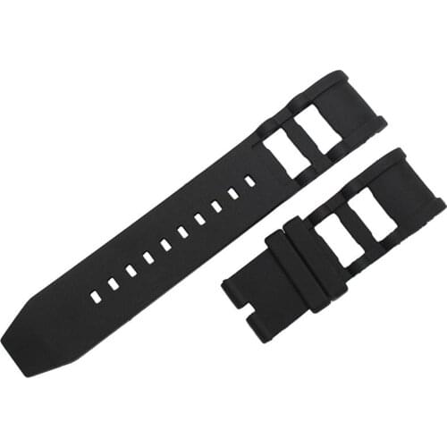 Smart Bracelet Strap Waterproof Sports Silica Wrist Band for Invicta (Black without Buckle)