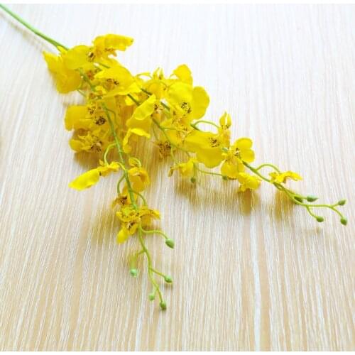 1 Bundle Silk Butterfly Orchid Flowers High Quality Fake Plant Home Garden Wedding Decor Christmas Gifts Artificial Flowers