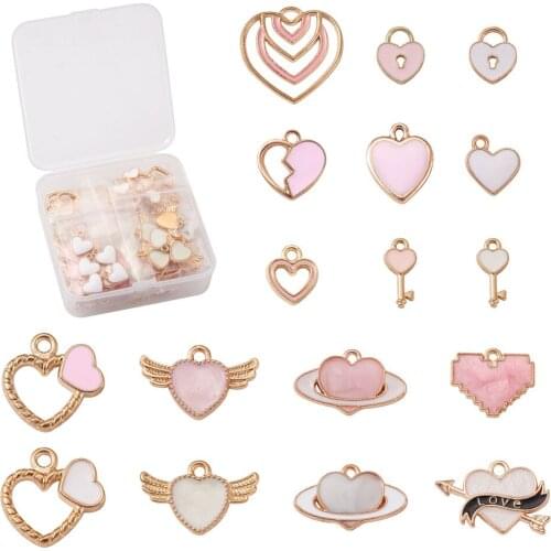 1 Box Alloy Enamel Bowknot Theme Pendants for Jewelry Making DIY Bracelet Necklace Earring Decor Accessories Mixed Color