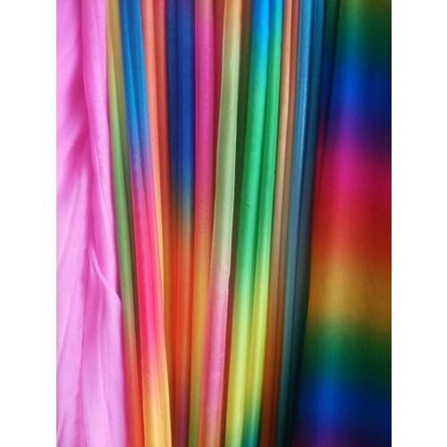 17 styles of gradient color fabric 100% Polyester solid color chiffon fabric comfortable sewing fabric for dress fabric