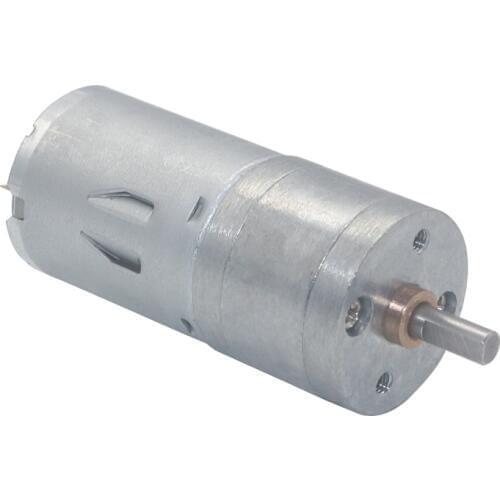 25GA370 DC Gear Motor, Low Speed Motor, High Torque Slow Speed Motor 3V6V12V24V 6~2000RPM linearmotor