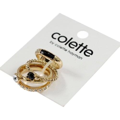 4 Pcs/Set Fashion Gold Color Midi Finger Ring Set for Women Fashion Vintage Boho Knuckle Party Rings Punk Jewelry Gift for Girl