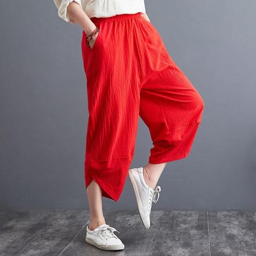 AudWhale Women's Linen Trousers