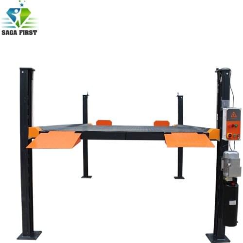 Car Parking Lift Stationary Scissor 4 Post Vehicle Lift Hydraulic Car Lift
