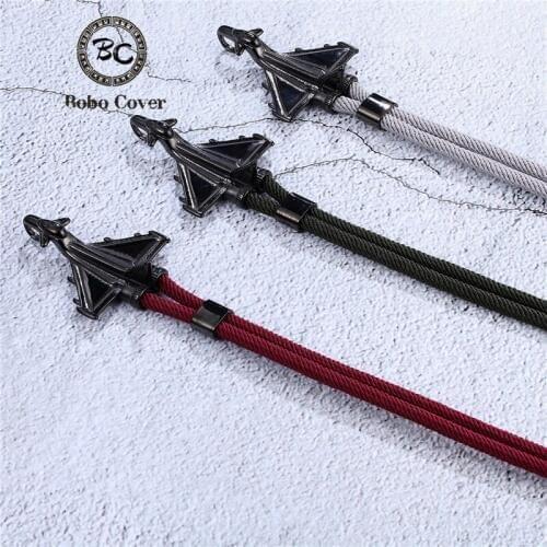 Charm Men’s Black Jet Aircraft Bracelets Milan Rope Navy Stainless Steel Anchor Bracelet friendship Jewelry Male femme pulseras