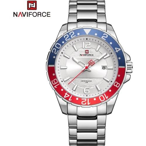 Watch Men 2022 Top Brand Wristwatch NAVIFORCE Luxury Analog Relogio Masculino 30M Waterproof Stainless Steel Clock New Business