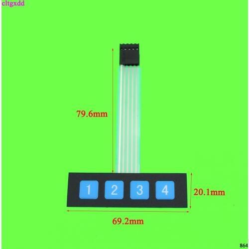 Cltgxdd 1 row 4 key membrane switch/Matrix keyboard/ Thin film button control panel Single chip microcomputer extended keyboard