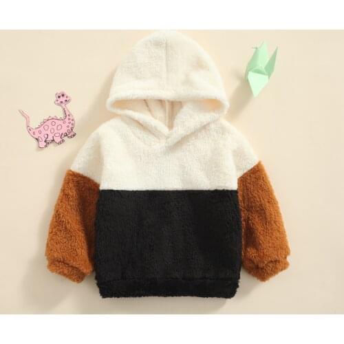 2-7Y Kids Hooded Sweater Toddler Baby Boys Girls Clothes Fleece Hoodie Sweatshirt Tops Girl Autumn Winter Hoodies Coat