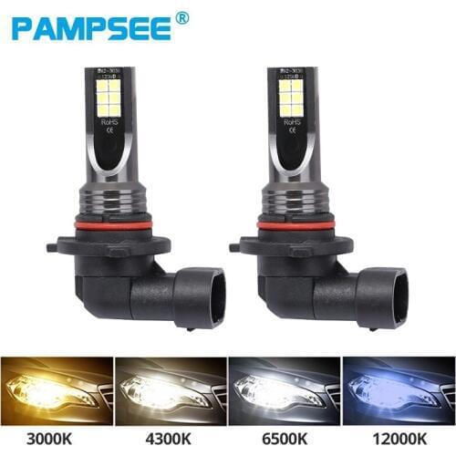 Shipping by DHL H11 H8 LED Car Fog Light Bulbs H9 H16 9005 9006 HB4 6000K White 3000K Yellow 12000K Blue Auto DRL Foglamp 3030