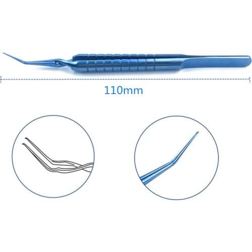 Titanium Cross Action Forceps Akahoshi Capsulorhexis Ophthalmic Eye Instruments 1pcs
