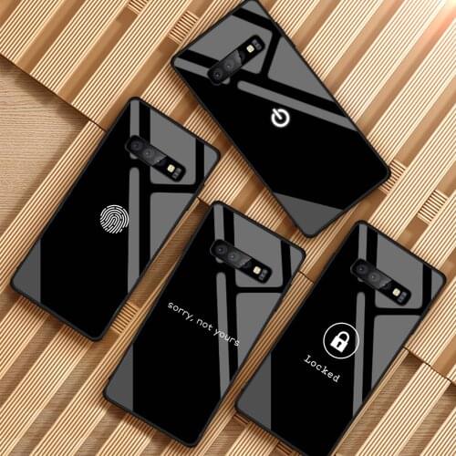 Button Tempered Glass Phone Case For Samsung Galaxy S8 S9 S10 S20 PLUS J6 J8 2018 NOTE 8 9 10 Cover Shell