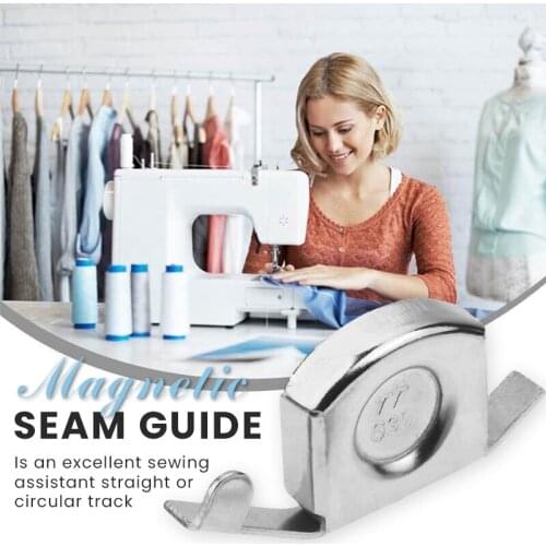 Magnetic Seam Guide( 2PCS ) Sewing Machine Presser Accessories Magnet Sewing Gauge DIY Sewing DIY Machine Gauge Presser In Stock
