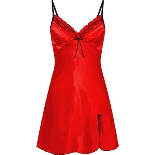 Women Sling Lace Sleepwear 2020 Female New Sexy V Neck Nightdress Ladies Sexy Nightdress Sleepwear