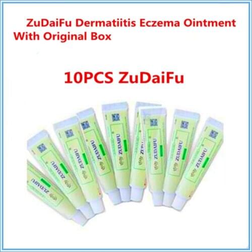 10PCS ZUDAIFU Natural Skin Creams Eczema Ointments Psoriasis Eczema Allergic Neurodermatitis( Without Retail Box)