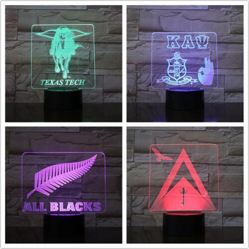 3D Festival Patter Design Small Night Lamp Transparent Galaxlux Night Light 7 Colors Changing Nightlight 3D Office Decor Light