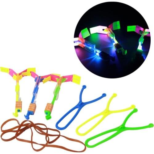 New luminous flashing LED light large slingshot flying arrow puzzle outdoor childrens catapult toy the best gift for children