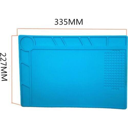 New 34*23*3.5cm Heat Insulation Silicone Soldering Pad Repair Maintenance Platform Desk Mat
