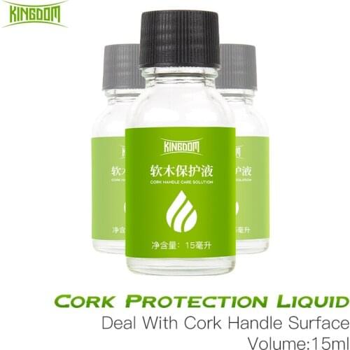 Kingdom Liquid Cork Handle Protector For Fishing Rod 15ml Protect Spinning & Casting Rod Handle For Stain Resit Fishing Tools