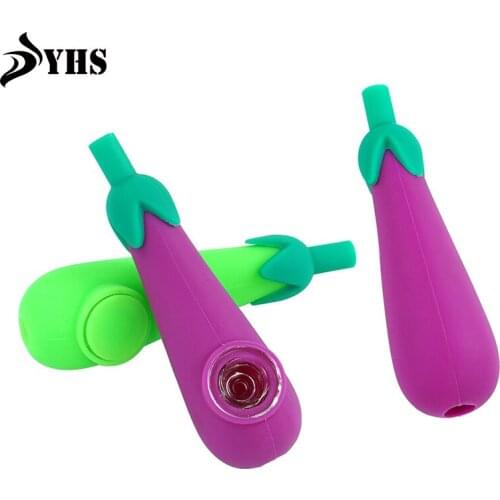 Silicone Tobacco Smoking Pipe Healthy Portable Hand Pipe Smoking Accessories for Cigar Cute for Girls