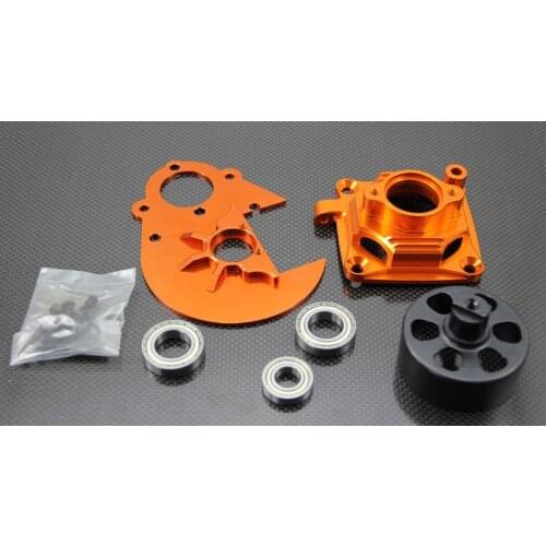 HD Super duty clutch system w 17T orange (17mm housing & 30mm bearing ) for HPI Baja 5B , KM,Rofun Buggy & Trucks rc car parts