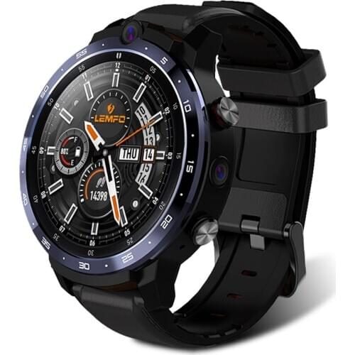LEMFO LEM12 Pro 4G 64G Smart Watch 4G 1.6Inch 400*400 Resolution Wireless Projection Android 10 Face ID Dual Camera LEM12pro