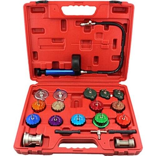 Universal Car Radiator Pressure Tester Tool Kit Auto Cooling System Coolant Vacuum Purge full set Automotive Leak Detector
